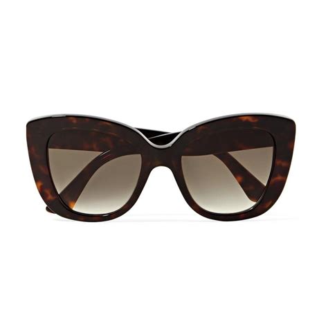 gucci havana cat eye tortoiseshell acetate sunglasses|Cat.